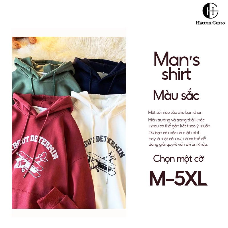 Hatton Gutto COD OOTD Áo Hoodie Rộng Thời Trang Mùa Đông Hàn Quốc Cho Nam