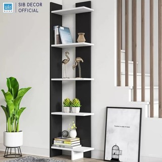 Kệ sách để góc tường sib decor đơn giản mà đẹp - ksg65