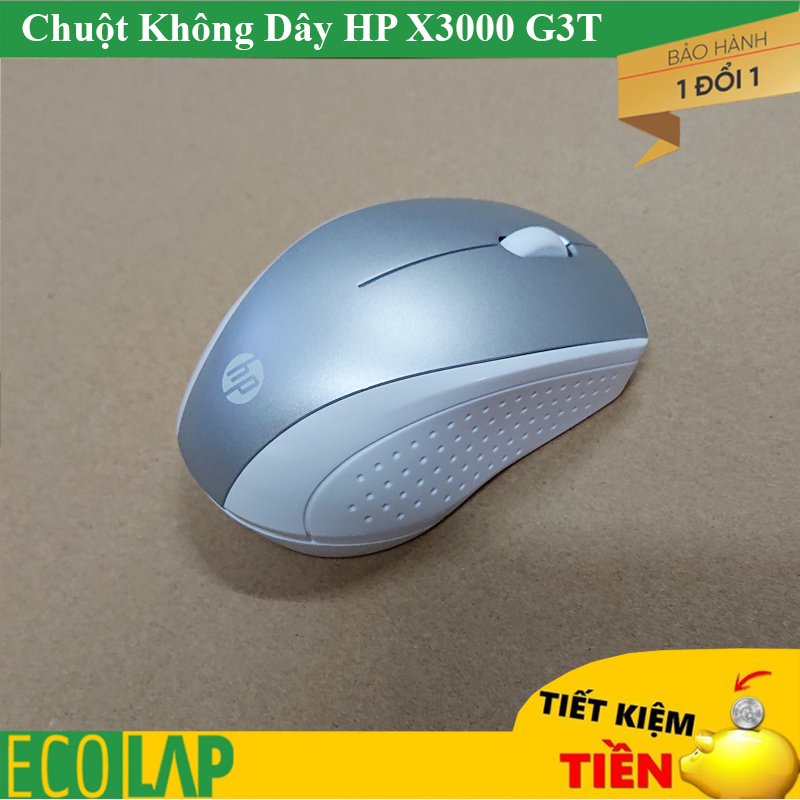 Chuột Không Dây HP X3000 G3T sử dụng được trên cả mặt kính + tặng kèm pin xịn