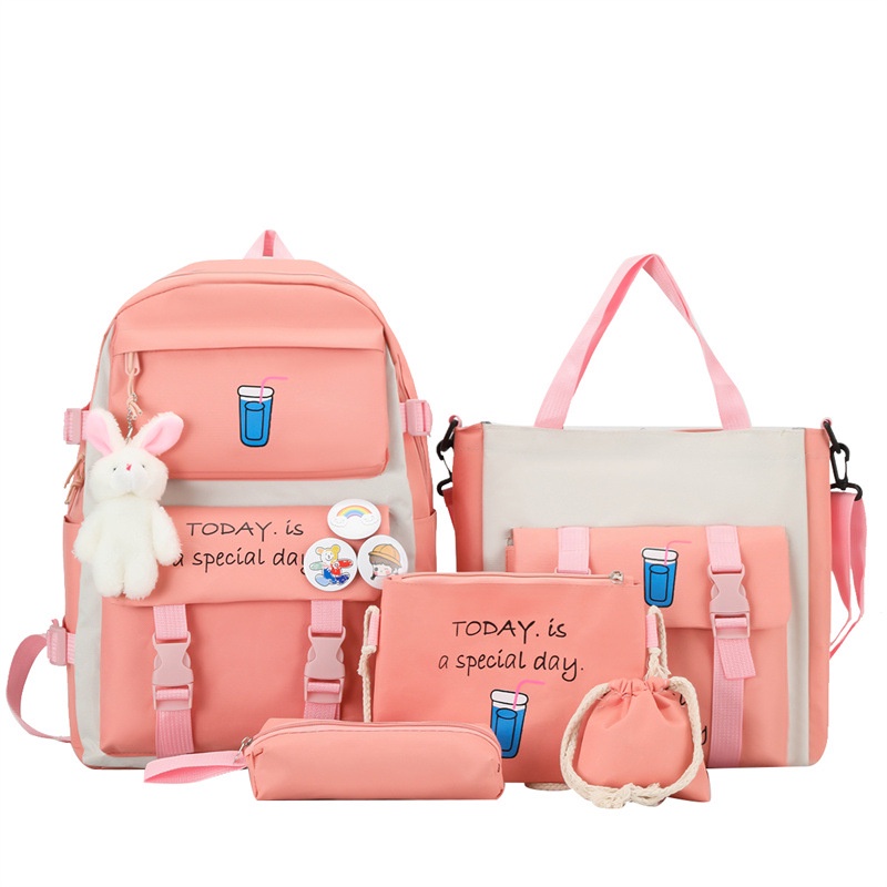 Combo Balo 4 Món Đi Học, Balo Thời Trang - SET CHIẾC LY TODAY