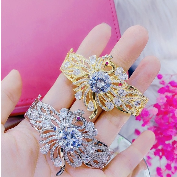 Vòng Tay Nữ Con Công Lên Đá Dễ Thương-HV171112