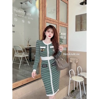 váy len Quảng châu cao cấp