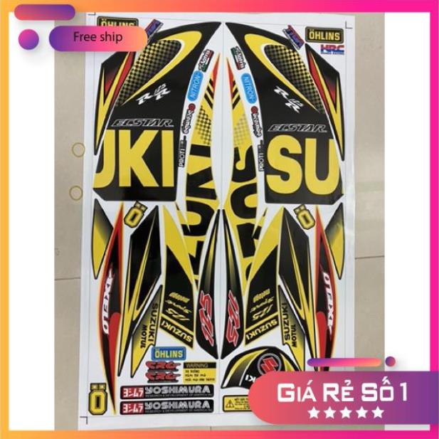 DECAL PVC 5 LỚP CHẤT LƯỢNG CAO Tem rời Axelo chữ Su vàng đen