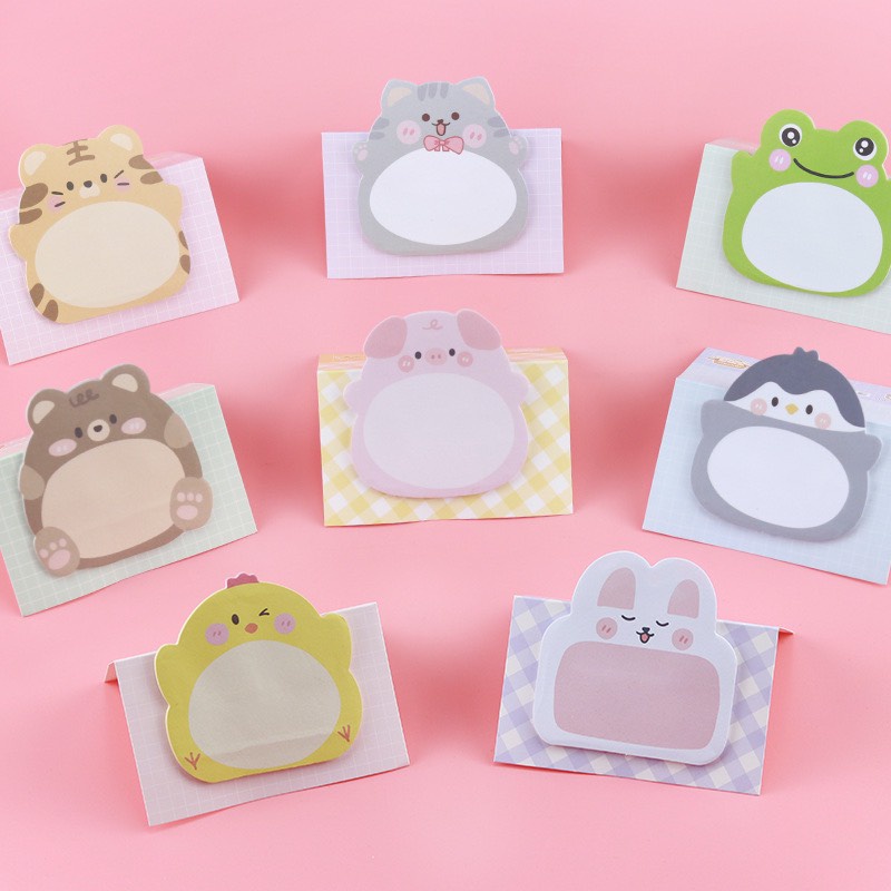 Giấy note hình động vật cute (20 tờ)