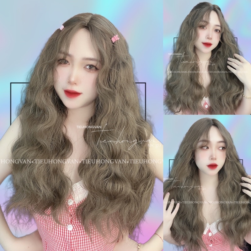 TÓC NGUYÊN ĐẦU 2 MÁI XÙ HIPPIE - 55cm