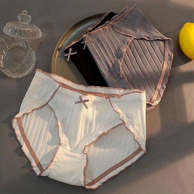 Quần Lót Cotton Không Đường May Mềm Mại Thoáng Khí Thoải Mái Dễ Thương Cho Nữ