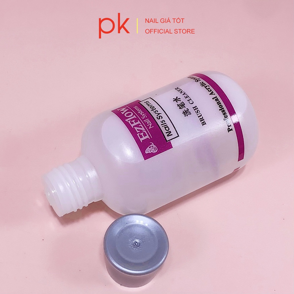 Nước rửa cọ nail Ezflow cao cấp làm sạch và mềm cọ