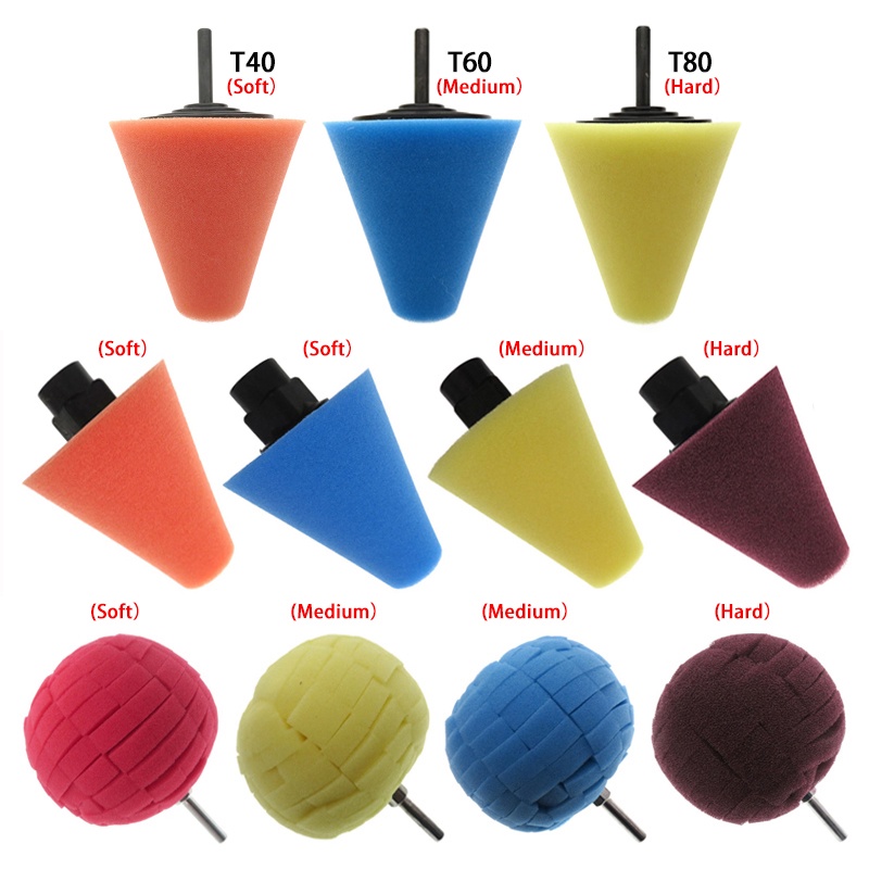 Miếng Bọt Biến Hình Nón Đánh Bóng Xe Hơi