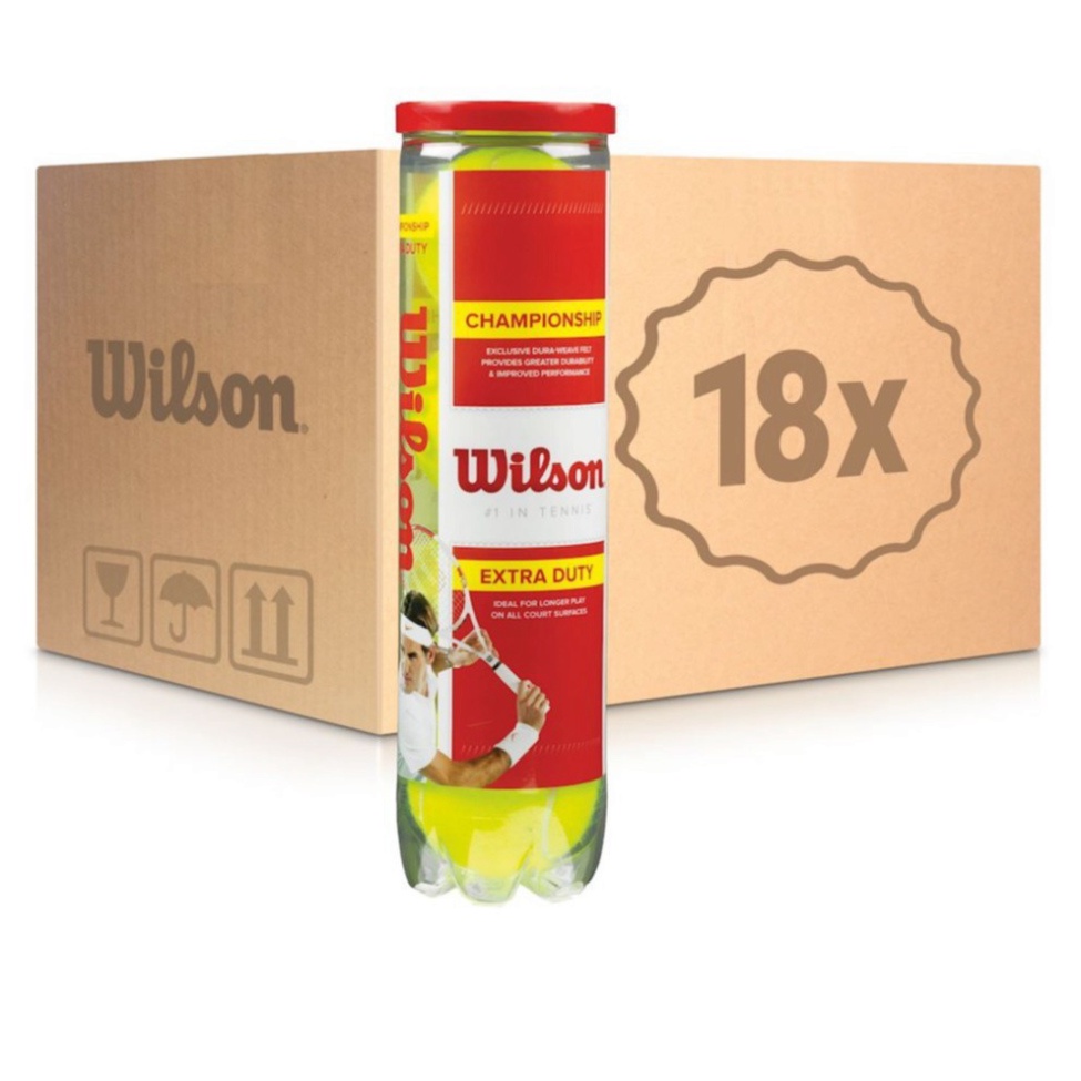 (GHand) BÓNG TENNIS WILSON ĐỎ 4 QUẢ/LON,BANH TENNIS WILSON ĐỎ 4 TRÁI/LON- Nhà triển lẵm Chính Hãng