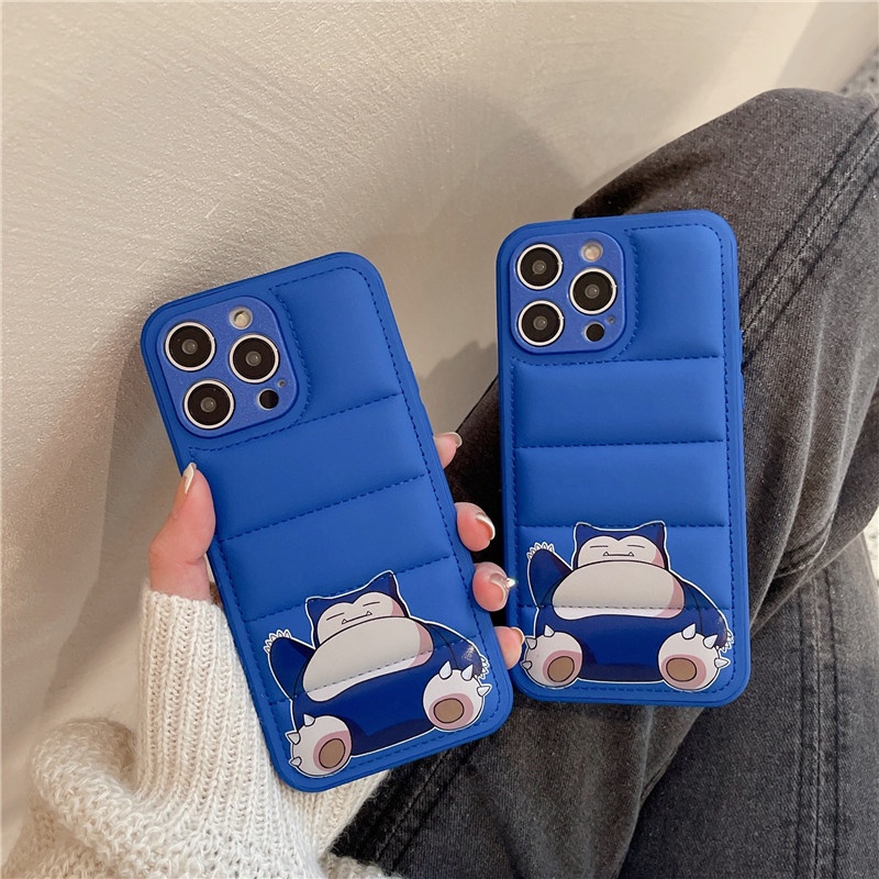 Ốp Điện Thoại Họa Tiết Hoạt Hình Pikachu Snorlax Down Cho iphone 14 Pro MAX / 14 Plus / 13 Pro MAX / 12 Pro / 12 Pro MAX 11 Pro XS MAX XR