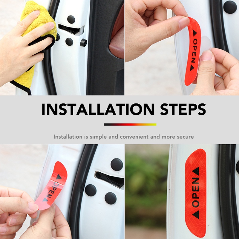 Bộ 2 Miếng Dán Cửa Kính Phản Quang Hai Mặt Chống Thấm Nước Chống Va Chạm