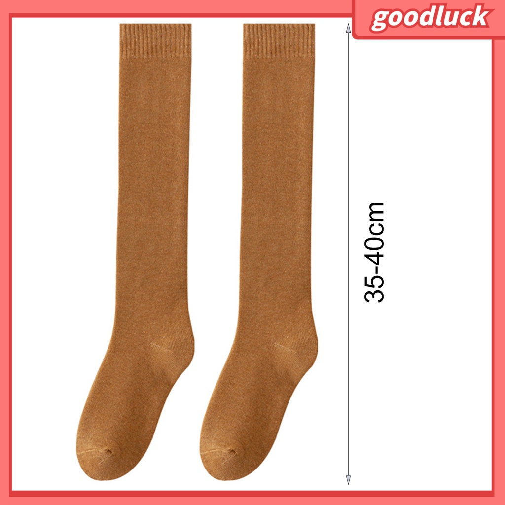 1 Đôi Tất Chân Dày Giữ Ấm Mềm Mại Chống Trượt Cho Nữ