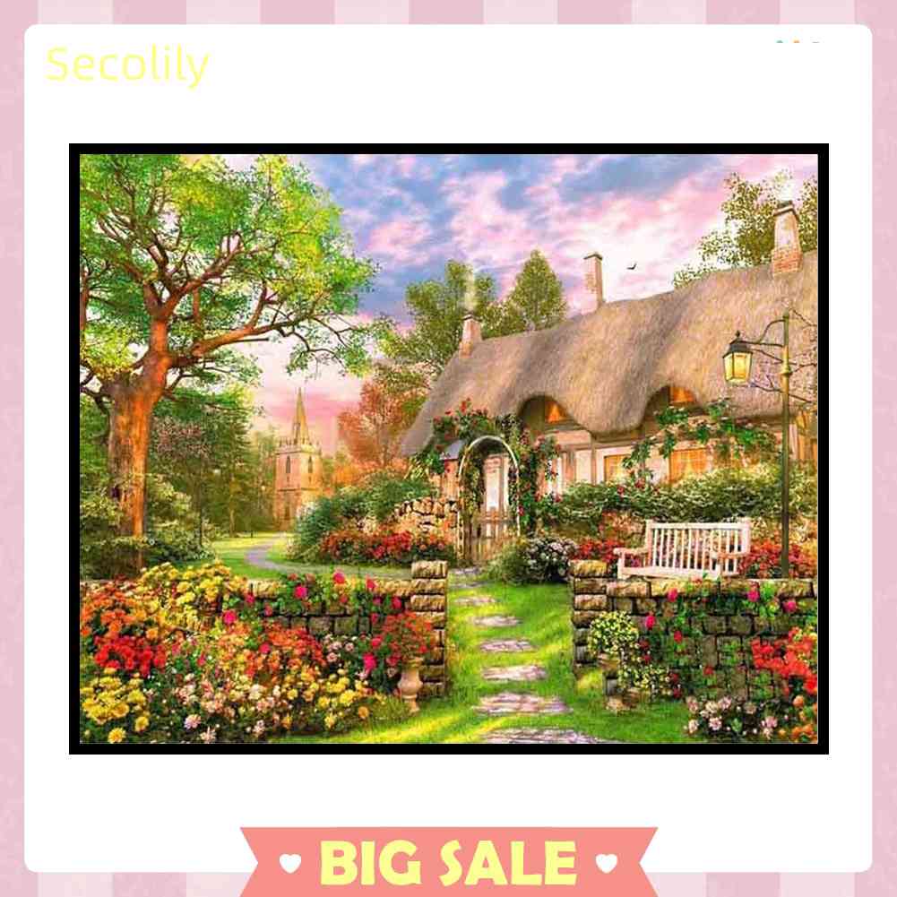 Bộ Tranh Thêu Chữ Thập 11CT DIY Hình Đồng Quê Đầy Đủ