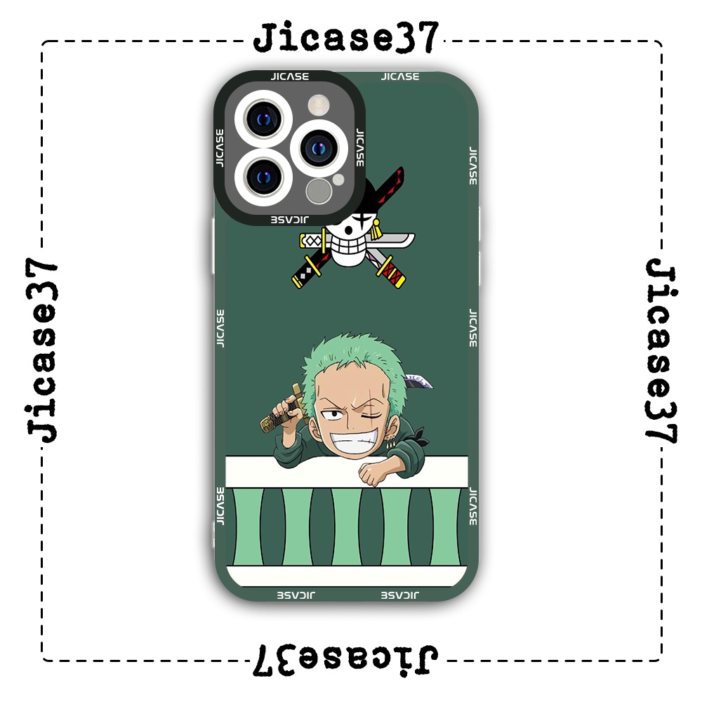 Ốp lưng iphone cạnh vuông Jicase zoro onepice cực chất 6plus/6s/6splus/7/7plus/8/8plus/x/xs/11/12/pro/max/plus/promax