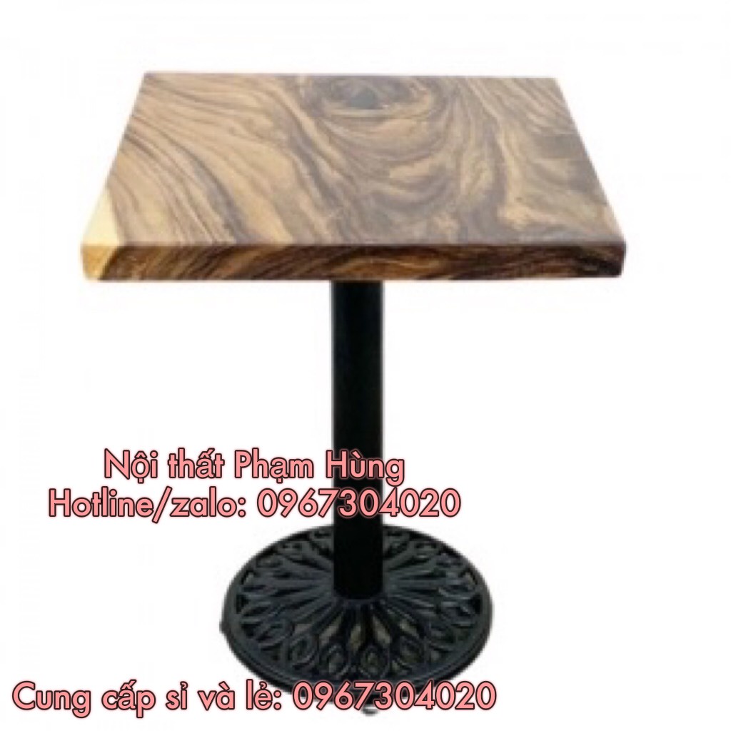 Bộ bàn ghế gỗ cao cấp quán cf nhà hàng khách sạn ghế neva bàn me tây chân gang giá re