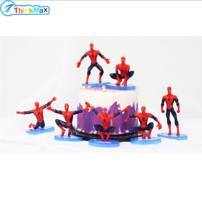 Set mô hình đồ chơi THINKMAX thiết kế Người Nhện Marvel trang trí nội thất