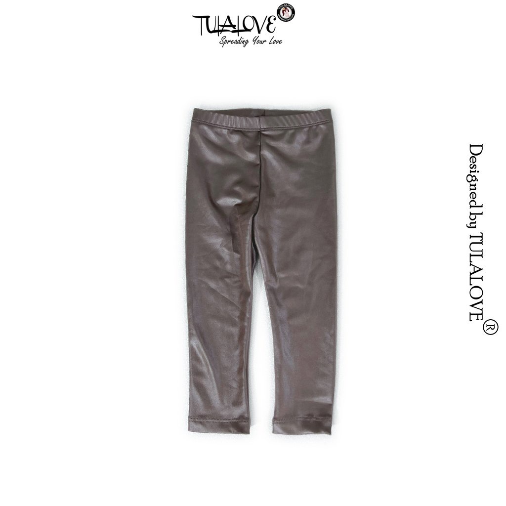 Quần Leggin Dài Cho Bé Gái Vải Tráng Da Cực Sành Điệu, Quần Leggin Dài Quần Cho Bé Gái Tulalove