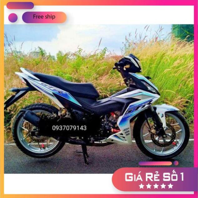 FREE SHIP + QUÀ TẶNG Tem rời xe winner trắng xanh gtr