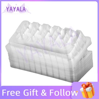 Yayala 50pcs Tattoo Cartridge Needle Trays Disposable Transparent Plates