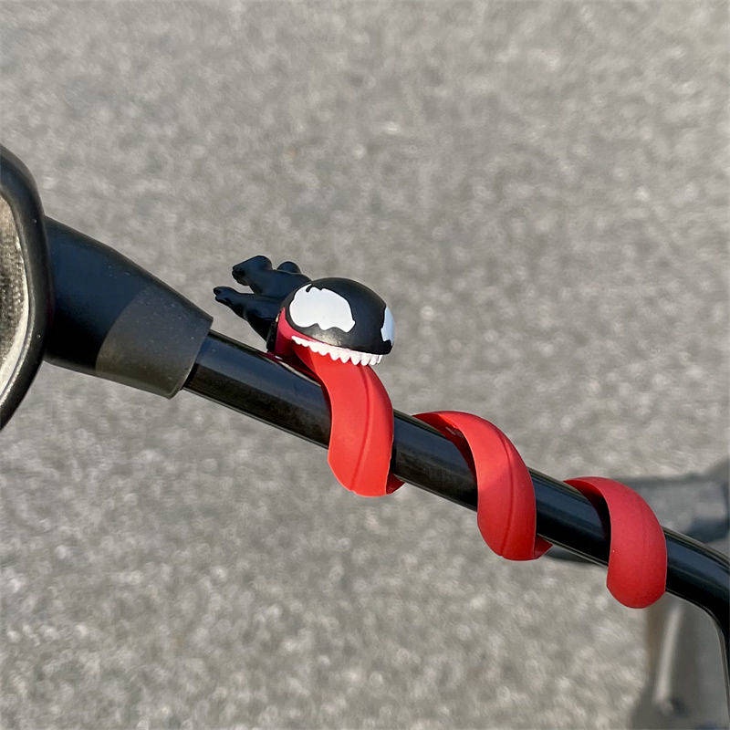 Phụ kiện búp bê Poison deadpool dùng pin trang trí xe mô tô / ô tô 2dOT