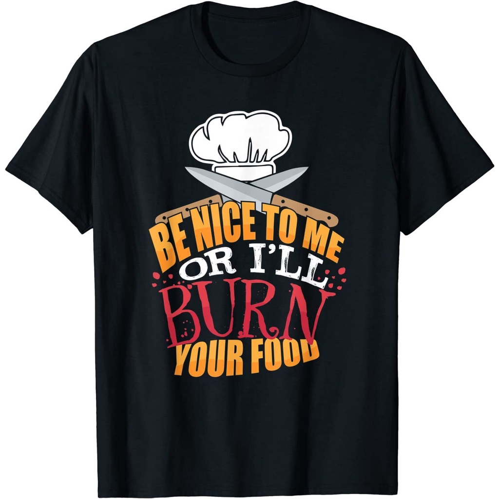 Thời Trang Mới Đầu Bếp Hoặc Line Cook Be Nice To Me Hoặc I 'Ll Burn Your Food Áo Thun