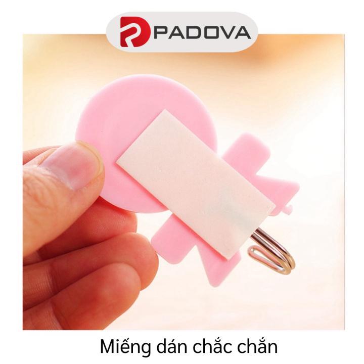 Vĩ 3 Móc Nhựa Dán Tường Hình Mặt Cười Ngộ Nghĩnh Siêu Chắc PADOVA 5701