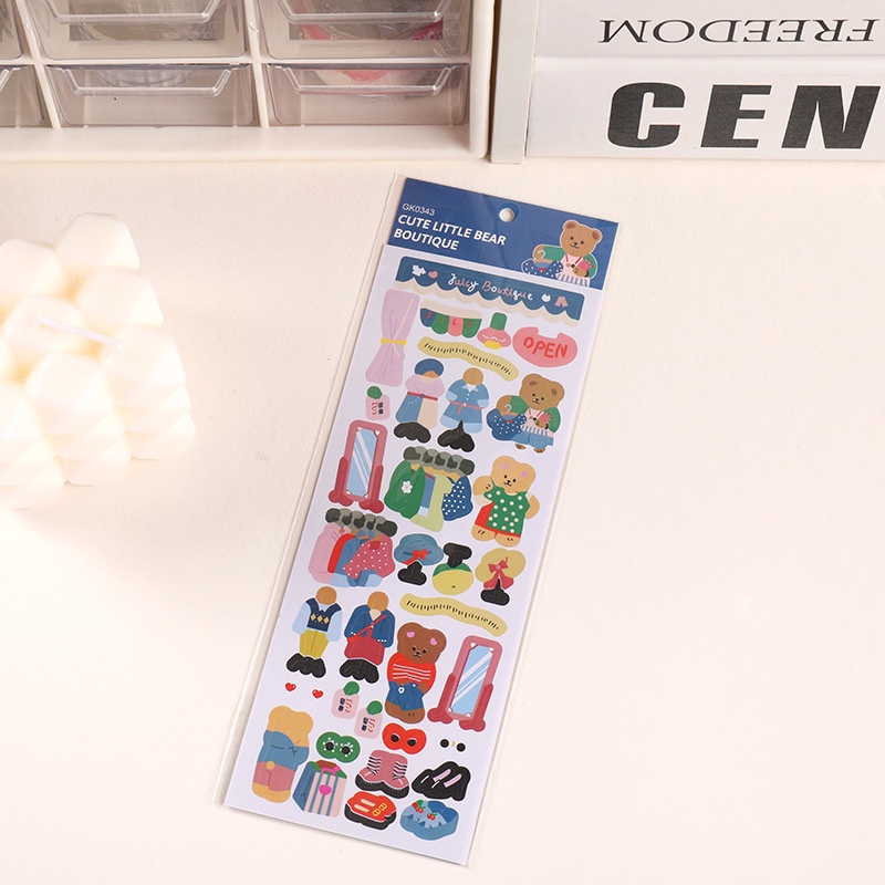 Hình Dán Gấu Nhỏ Cuộc Sống Dễ Thương Cuckoo GK0343