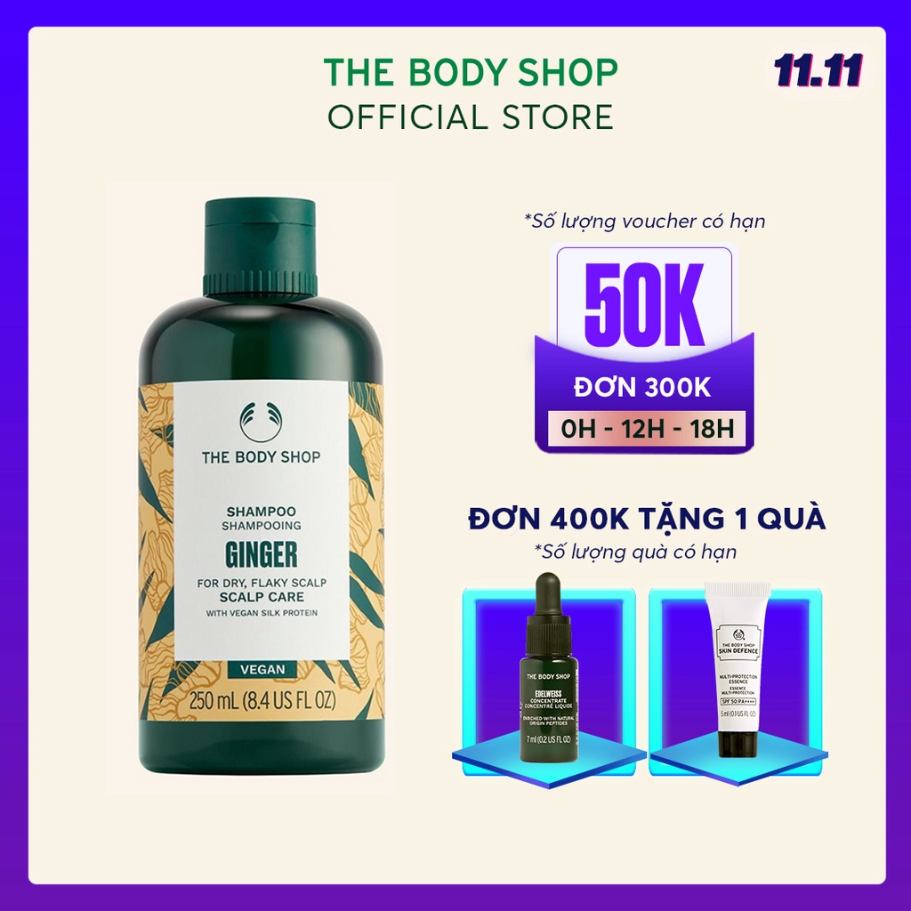 Dầu gội The Body Shop Ginger Scalp Care Shampoo 250ml