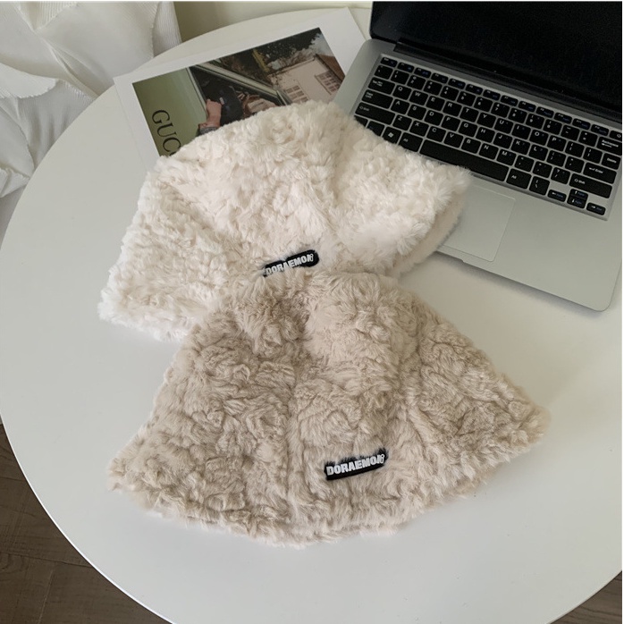 Mũ nón bucket nữ Hàn Quốc chất lông cừu ấm áp đẹp mùa đông thời trang phong cách vintage, quà tặng bạn nữ người thân ý n