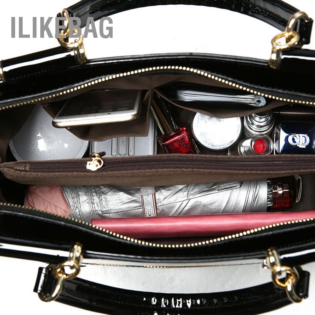 Có thể bán buôn 3 màu sắc thời trang mới Vẻ đẹp Nữ Phụ nữ Túi xách PU Dung tích lớn Sequins Ilikebag Hàng giao ngay