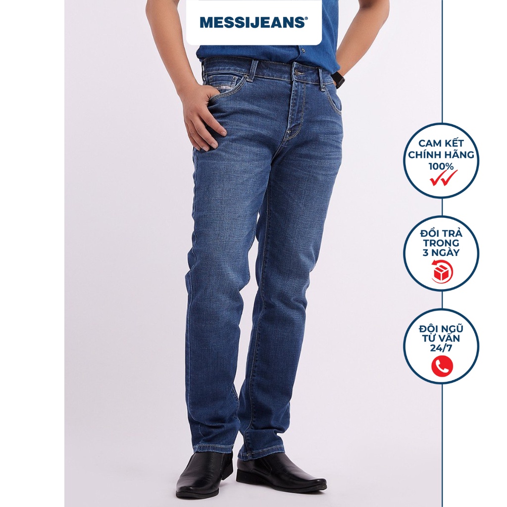 Quần nam jeans dáng suông thanh lịch MESSIJEANS MJB0150-21