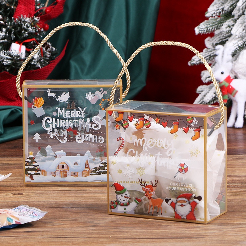 Hộp quà giáng sinh, hộp quà noel đựng quà, bánh kẹo