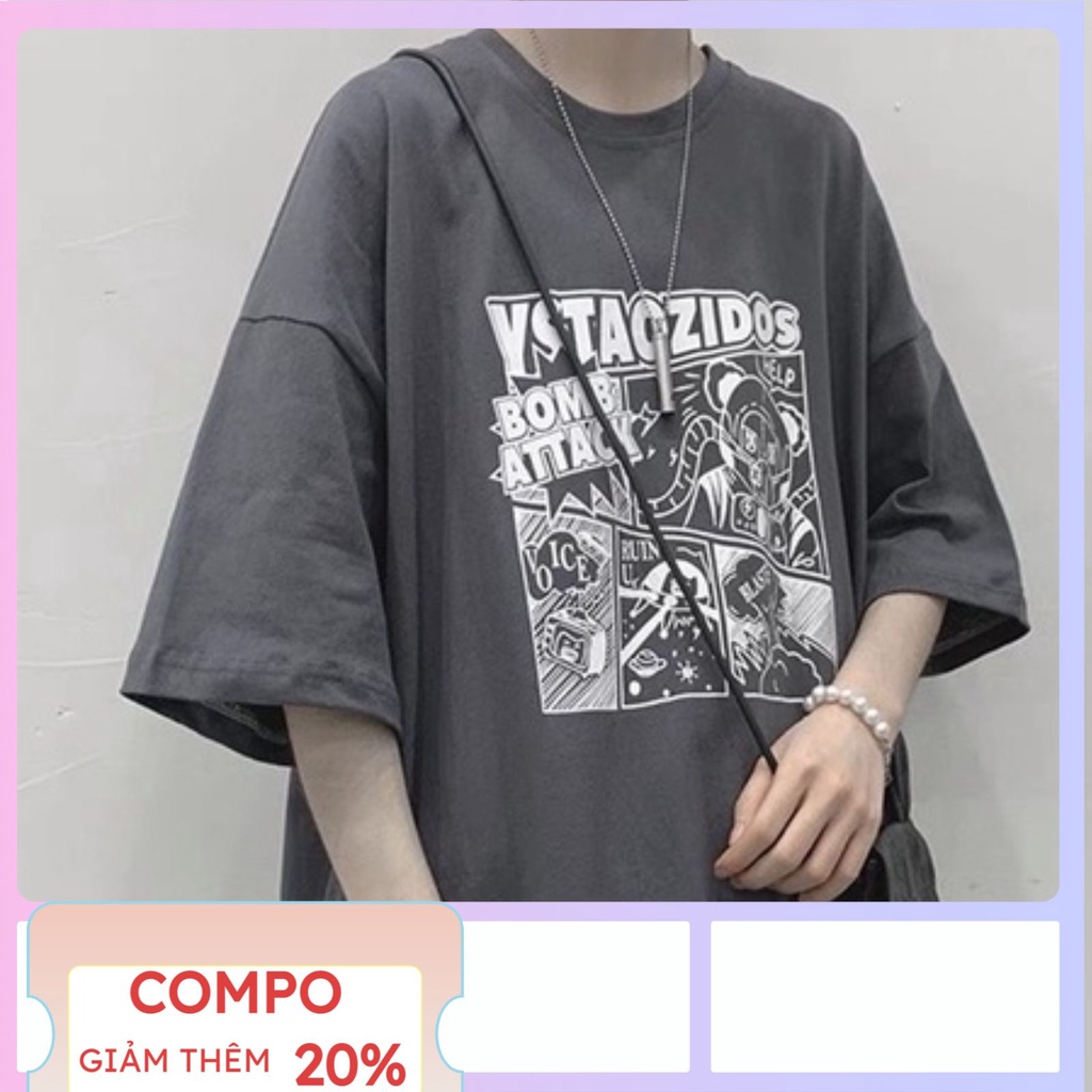 Áo thun nữ nam Basic Form Rộng chất Cotton phong cách Oversize