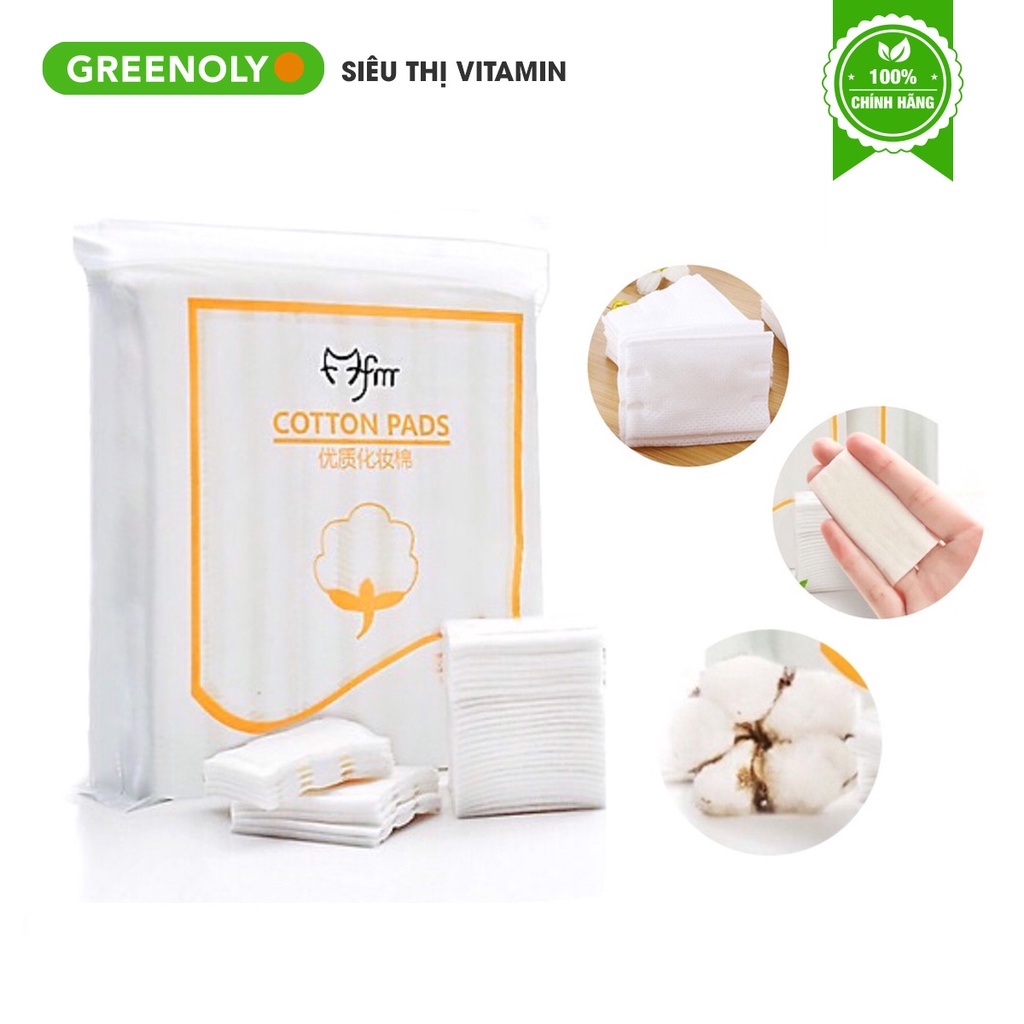 Bông tẩy trang Cotton Pads Lameila 222 miếng 100% sợi bông tự nhiên mềm mịn thấm hút tốt an toàn cho d