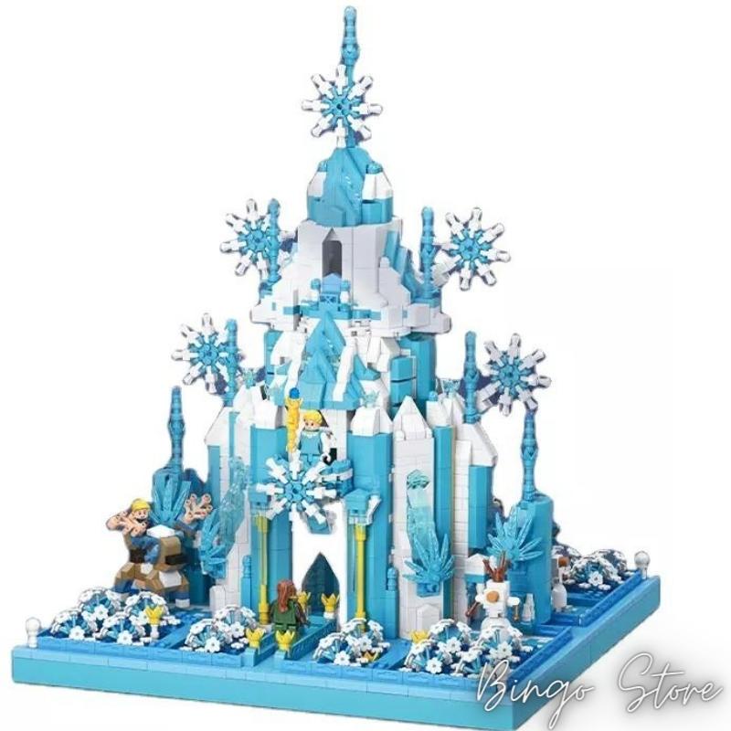 MÔ HÌNH ĐỒ CHƠI LẮP RÁP LÂU ĐÀI TUYẾT 3386+ CHI TIẾT