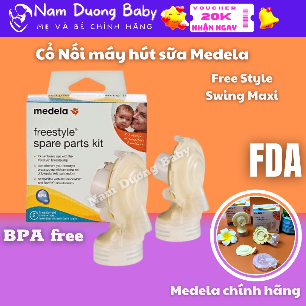 Bộ cổ hút cho máy hút sữa Free Style, Swing maxi- hàng nhập USA namduongbaby