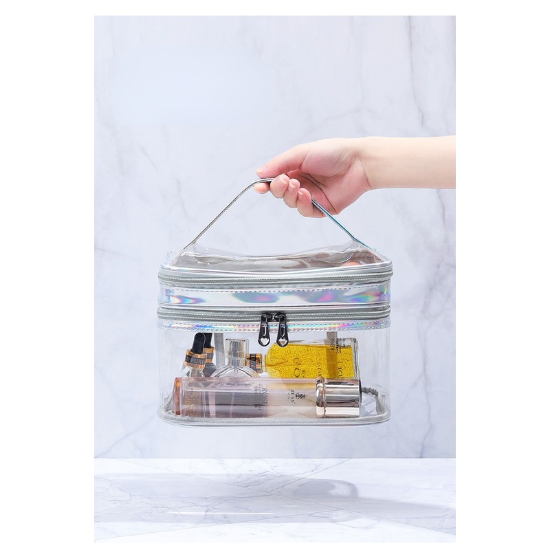 Túi Đựng Mỹ Phẩm Trong Suốt Chống Thấm Nước Tiện Dụng Khi Đi Du Lịch