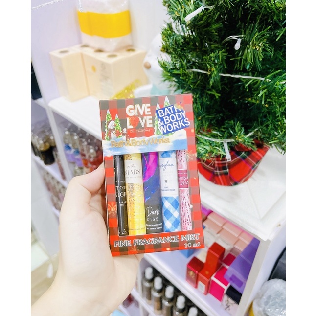 Hộp đựng 5 chai body mist chiết 10ml