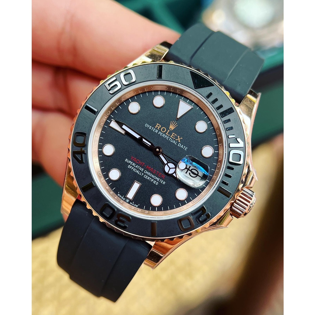 Đồng hồ nam Rolex Yacht-Master 40mm máy cơ Miyota Nhật cao cấp, khung thép không gỉ 904l