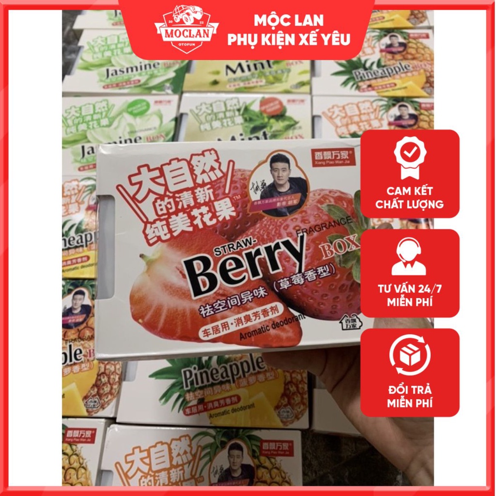Sáp thơm hương dâu tây ( Hương dứa - dâu tây - nhài - bạc hà ) trên xe ô tô cực thơm hàng trung nội địa