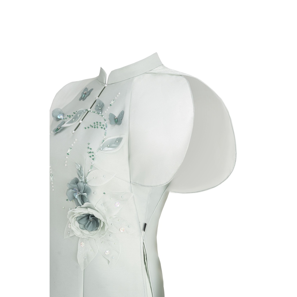 JM Dress Desgin - Áo dài cổ tàu tay raplang 2M18.2211TF