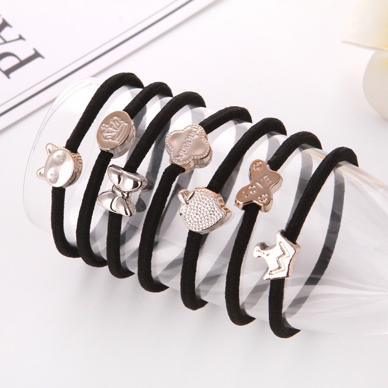 Chun Buộc Tóc Đen | Dây Buộc Tóc Hàn Quốc Đẹp