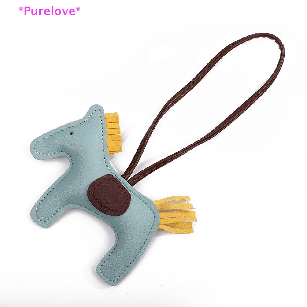 Móc Treo Chìa Khóa Bằng Da PU Hình Ngựa Độc Đáo Mới