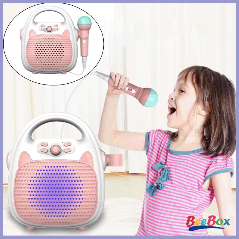 Đồ chơi máy hát karaoke Loa Bluetooth Hát Karaoke Với 1 Micro Di Động Cho Bé Trai Gái