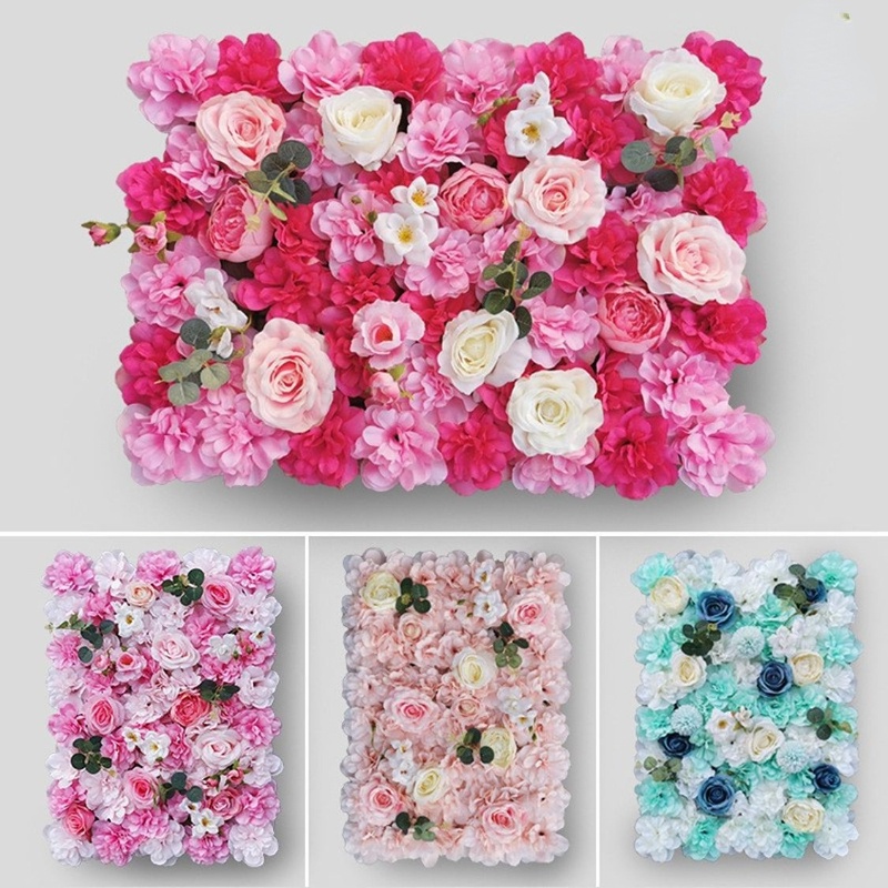 Thảm Treo Tường 40 * 60cm Bằng Lụa Họa Tiết Hoa Cẩm Tú Cầu Giả Trang Trí Nhà Cửa / Tiệc Cưới