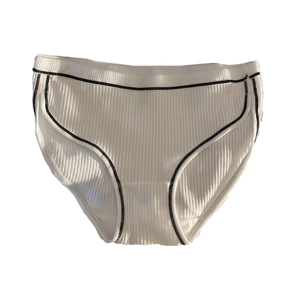 Quần lót cotton Aoweinisi lưng thấp thoáng khí màu sắc đơn giản xinh xắn cho nữ