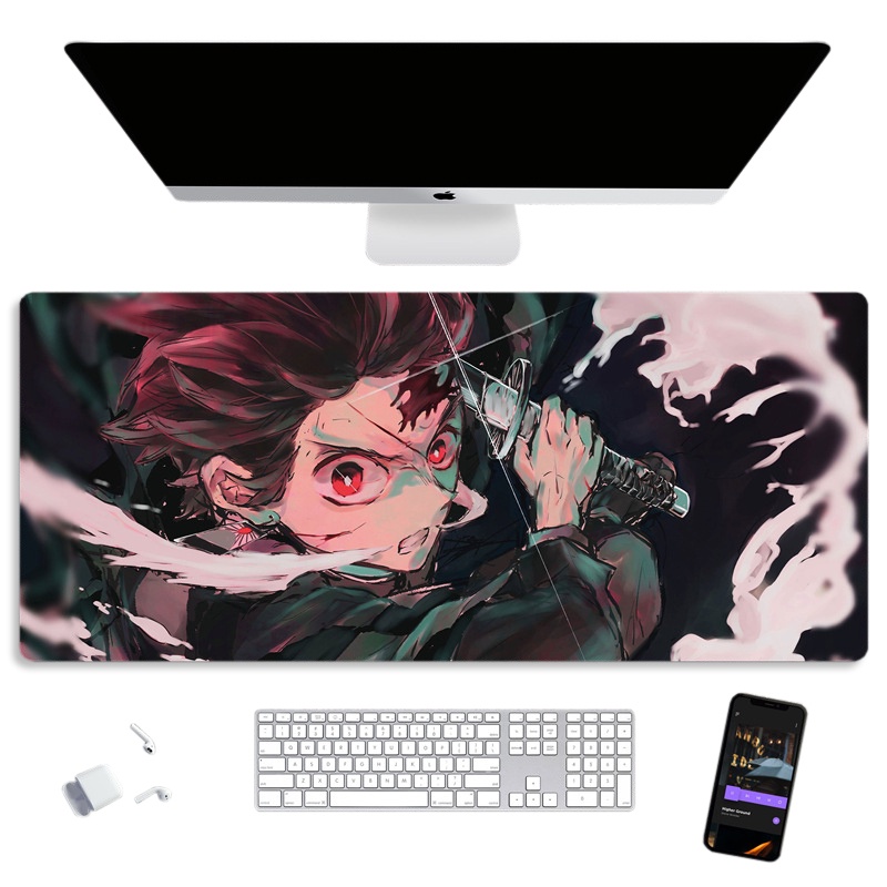 Tấm Lót Chuột Gaming Cỡ Lớn 90x40cm Siêu Dày 3mm GenShin Impact Mouse Pad Anime