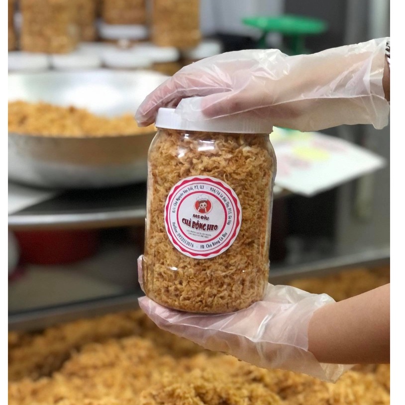 chà bông heo truyền thống ngon-500g vị vừa ăn