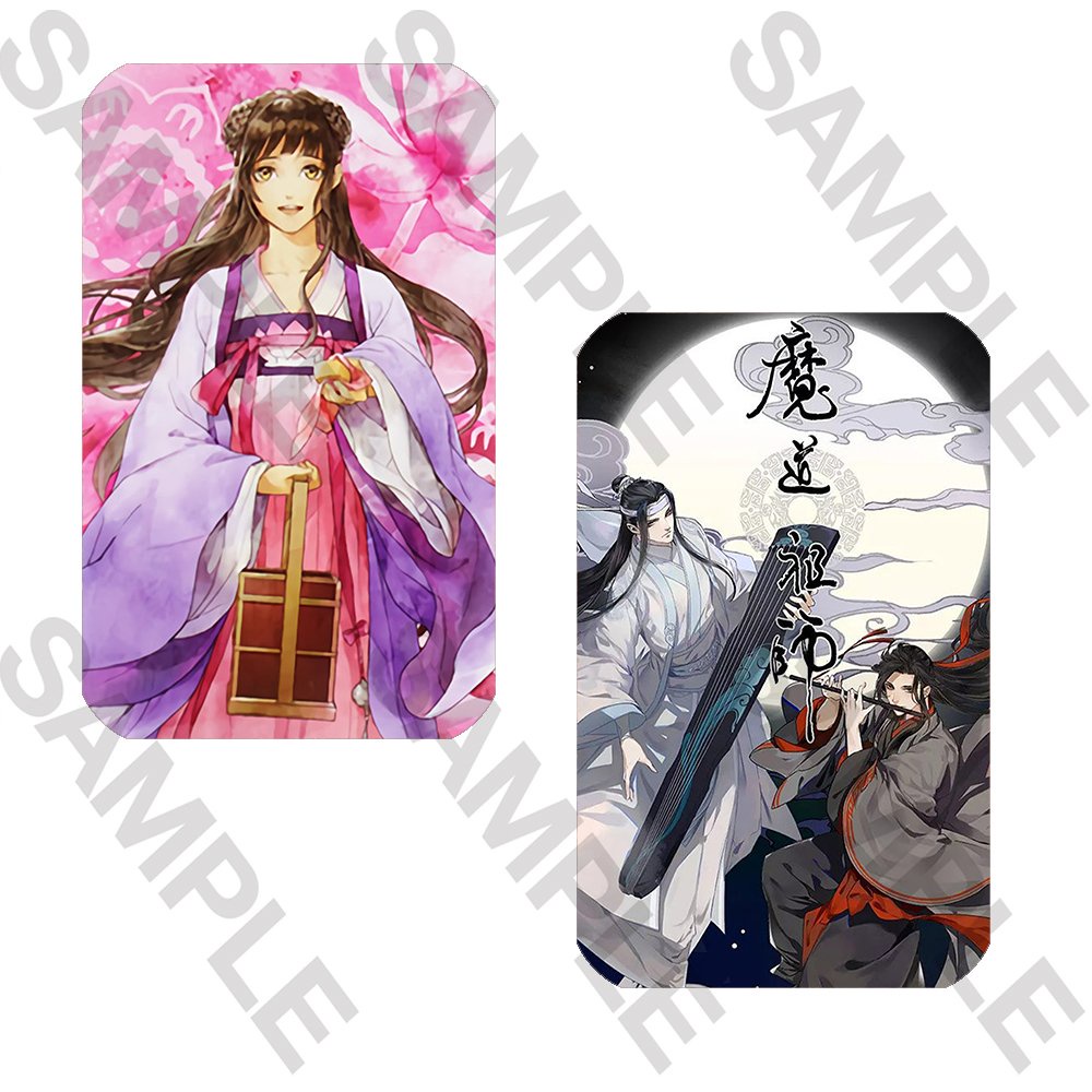 Ảnh card bo góc in hình MA ĐẠO TỔ SƯ ver KHÓI TRẮNG BL manhwa anime chibi thẻ bo viền 5*8cm