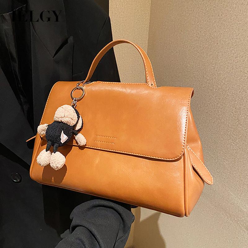 IELGY Túi Đeo Chéo Cỡ Lớn Phong Cách retro Thời Trang Kèm Móc Treo Cho Nữ